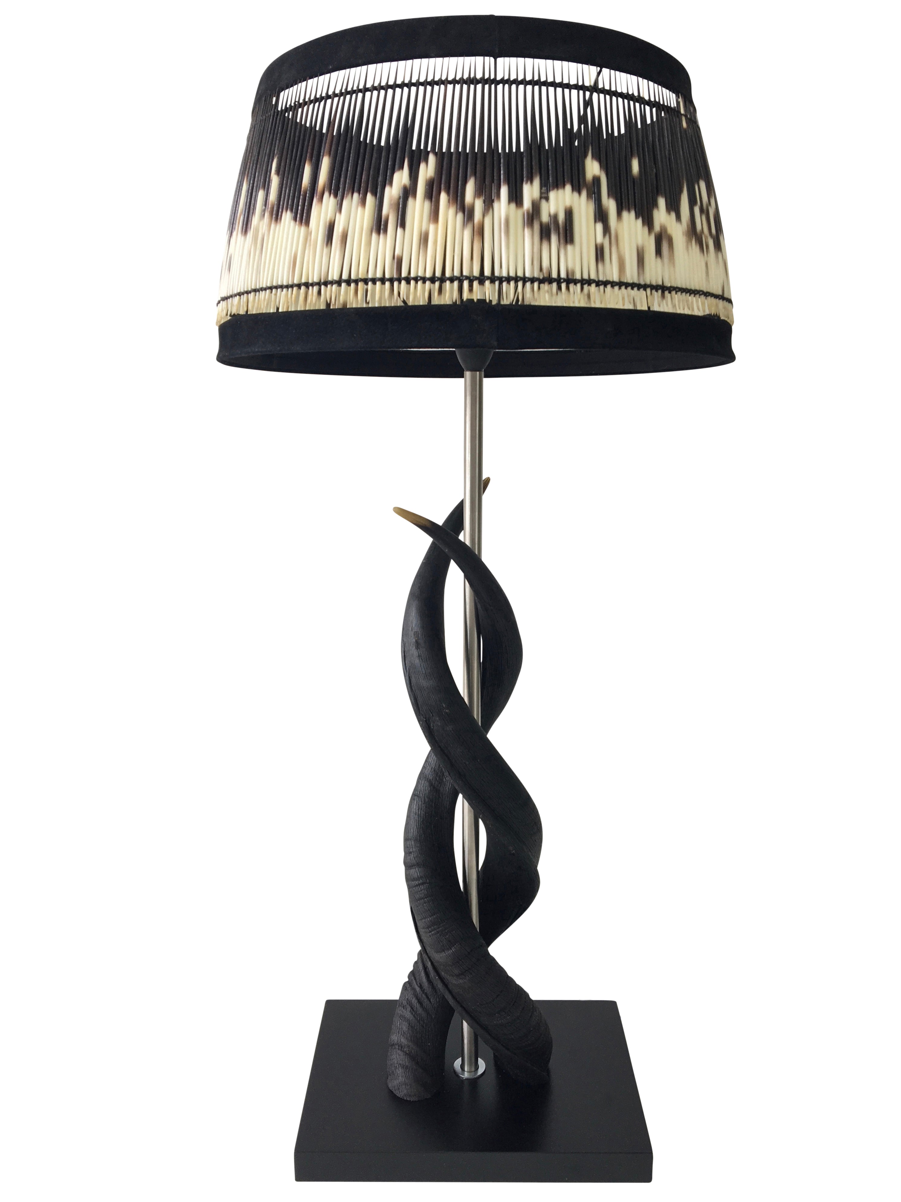 Kudu Twin Horn  Table Lamp