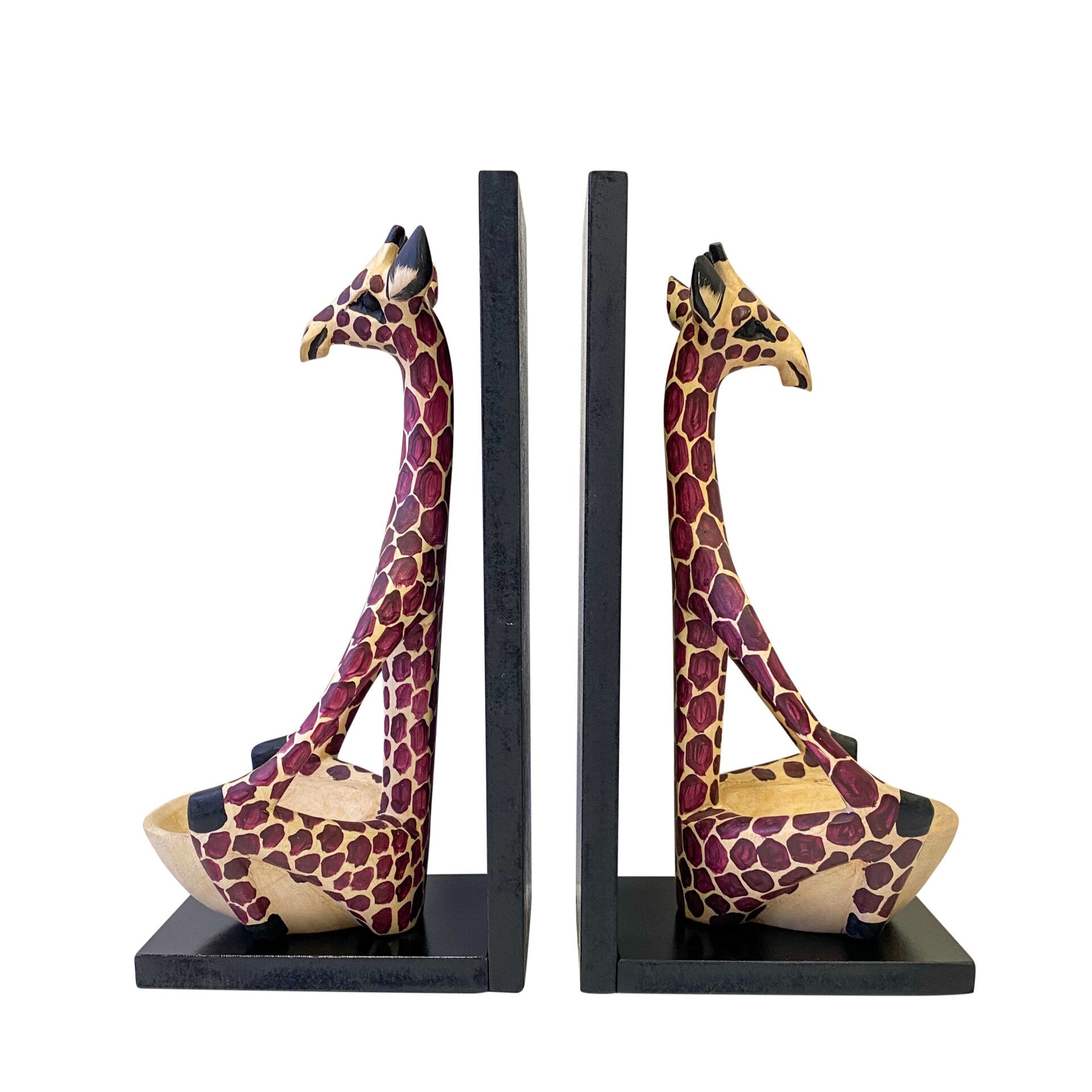 Sitting Giraffe Bookends