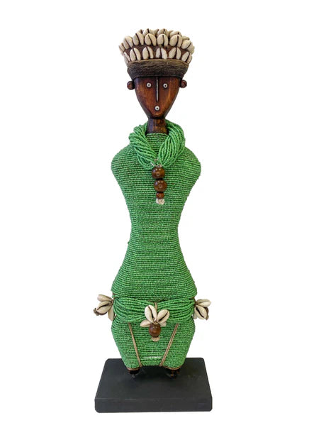 Ndamji Beaded Doll in Green