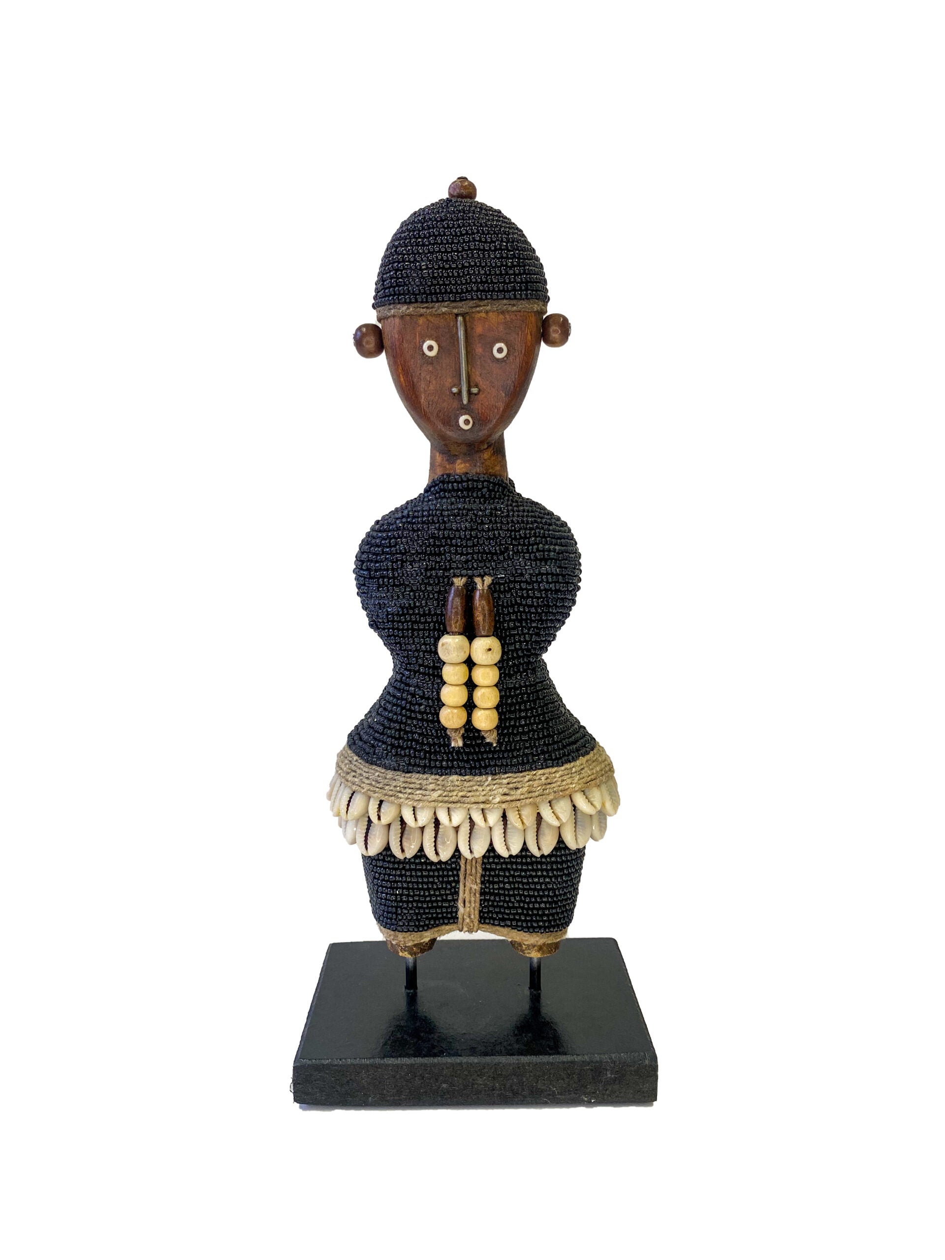 Ndamji Beaded Doll in Black