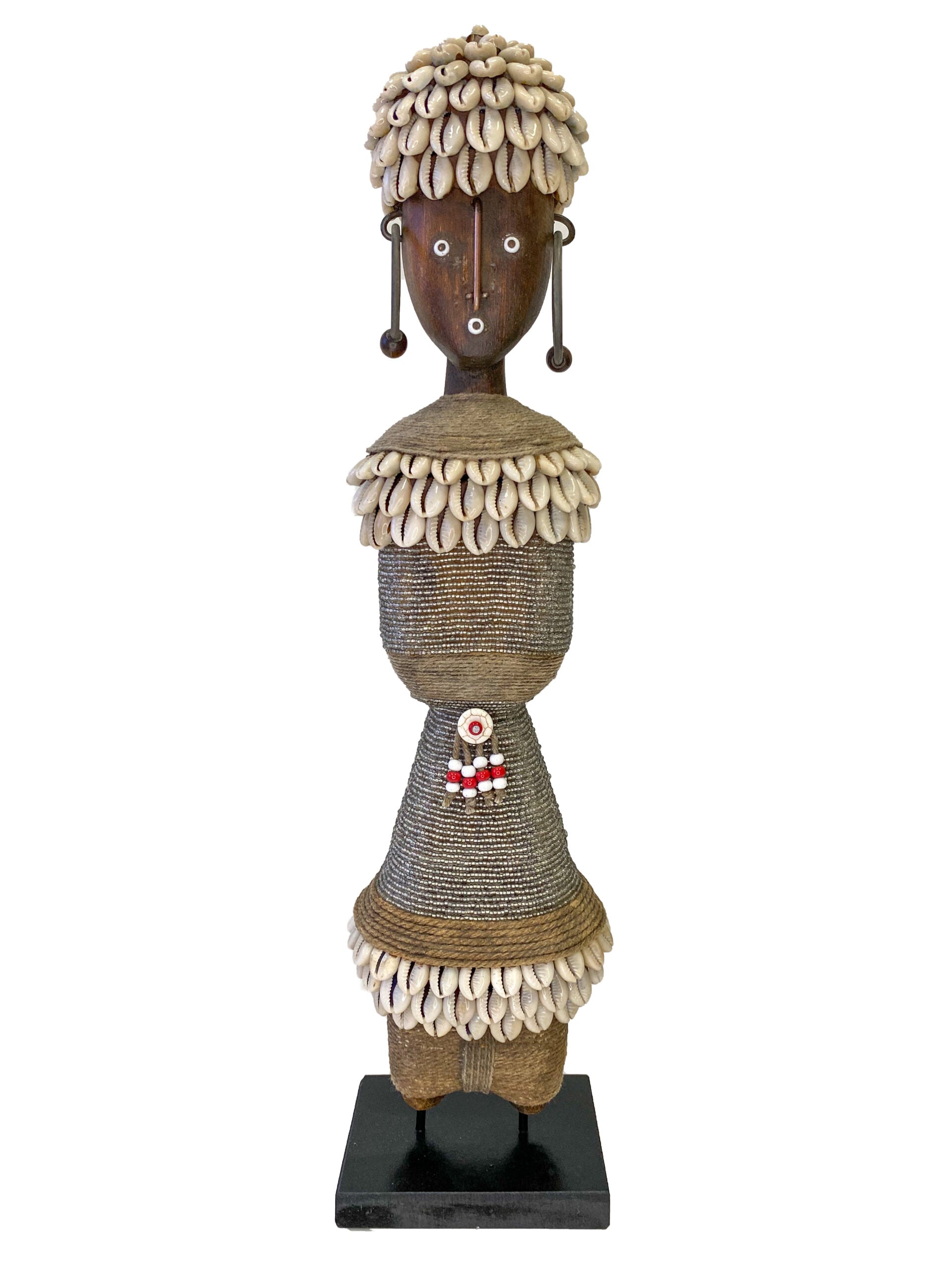 Ndamji Beaded Doll in Silver