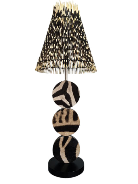 Zebra Hide Table Lamp