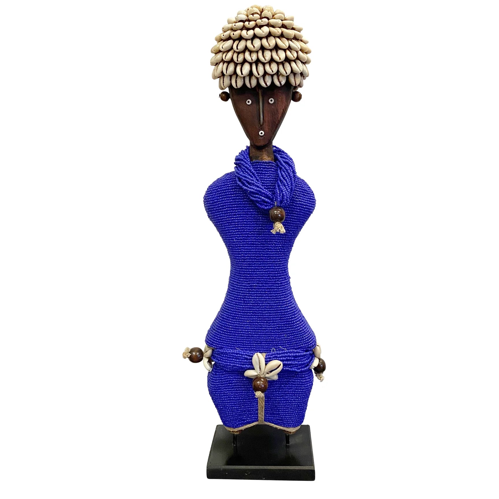 Ndamji Beaded Doll in Indigo