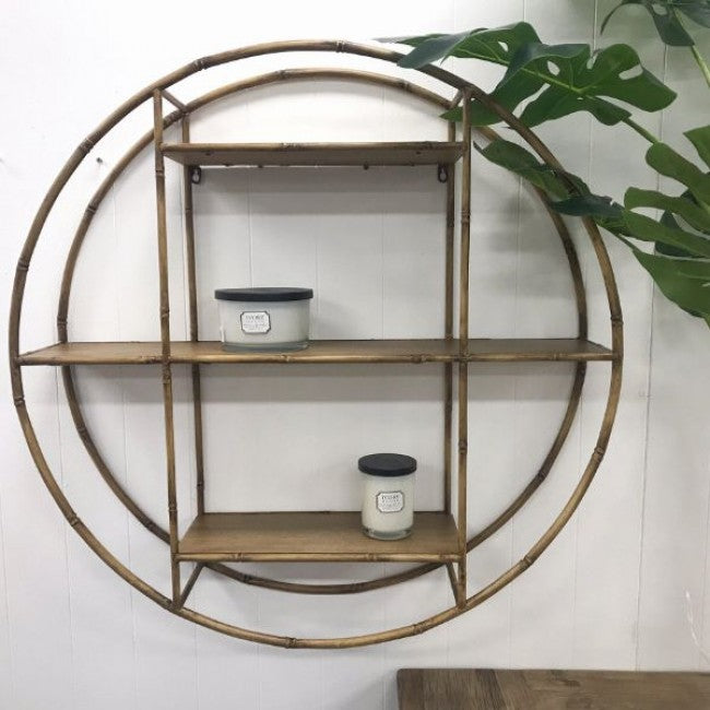 Kanada Round Shelf in Natural