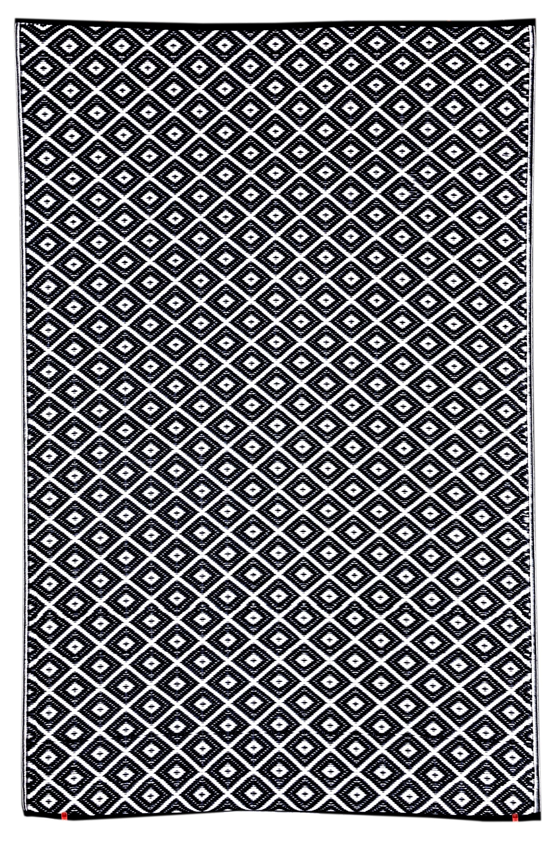 Kimberley Black Plastic Rug