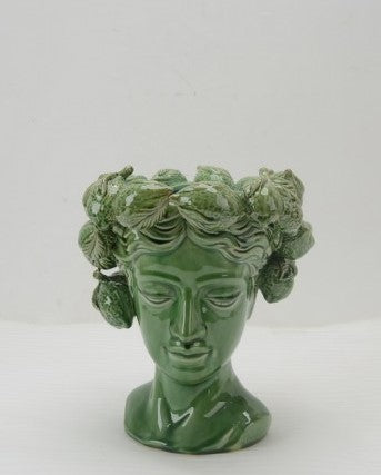 Lemon Lady Vase in Green