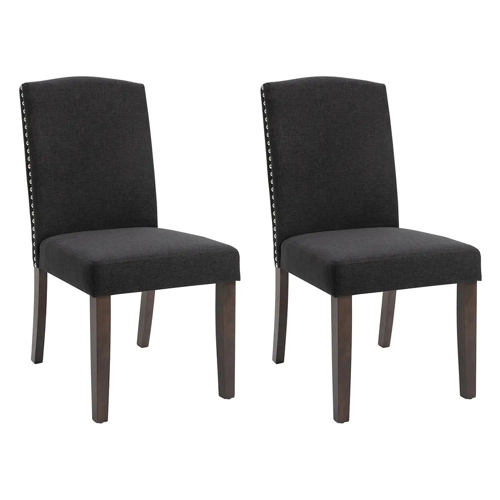 Lethbridge Dining Chair in Charcoal - Set of Two