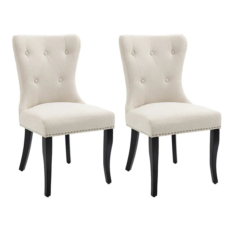 Lugano Dining Chair Set of 2 in Natural