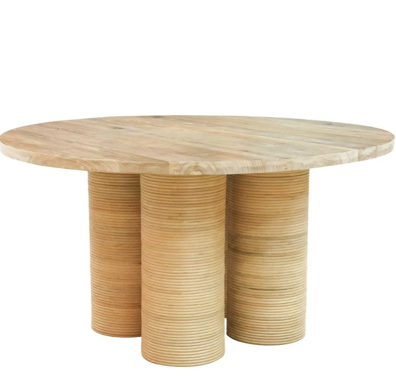 Casa Round Dining Table in Natural