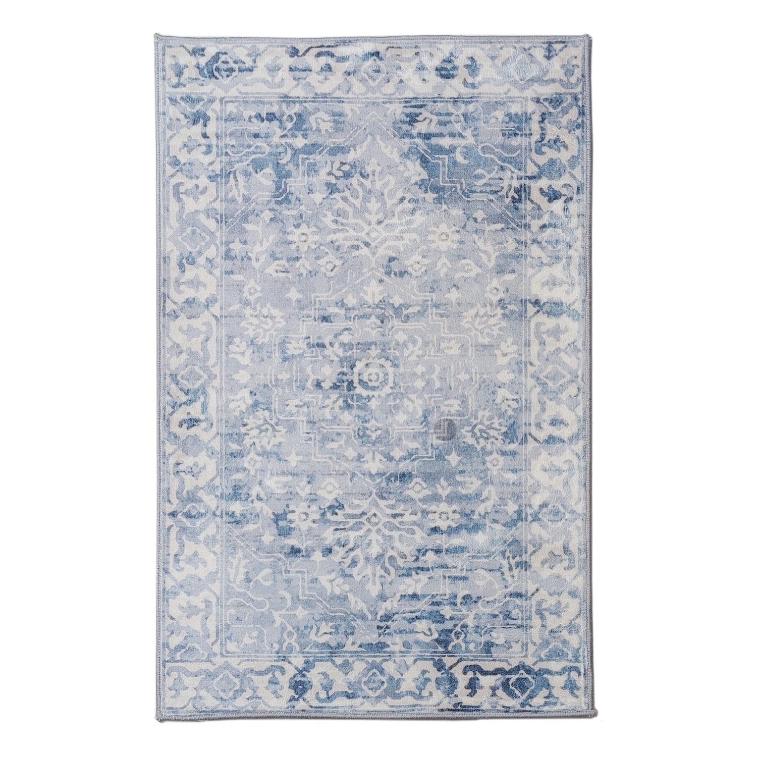 Shay Machine Washable Rug in Blue