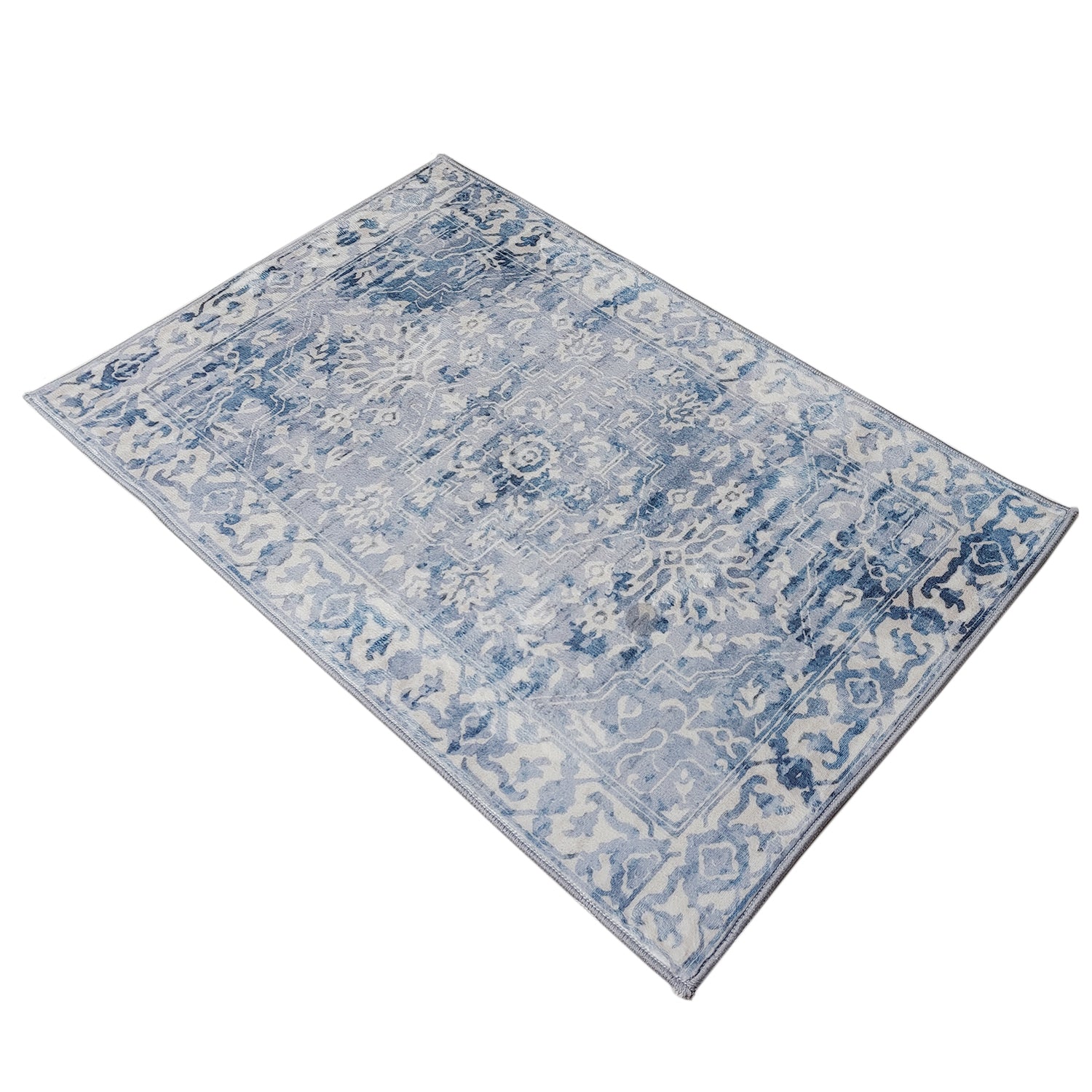 Shay Machine Washable Rug in Blue