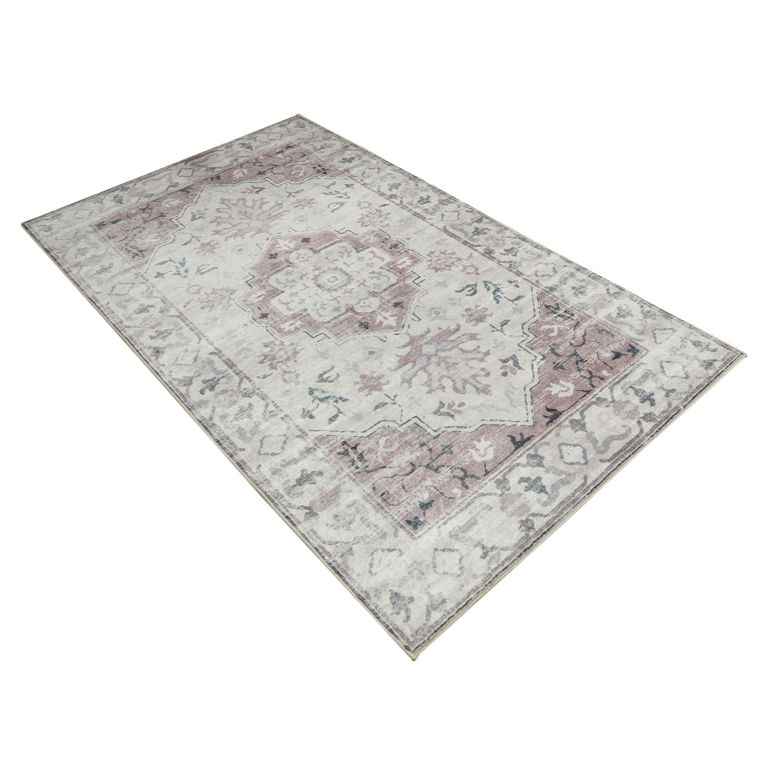 Shay Machine Washable Rug in Coral