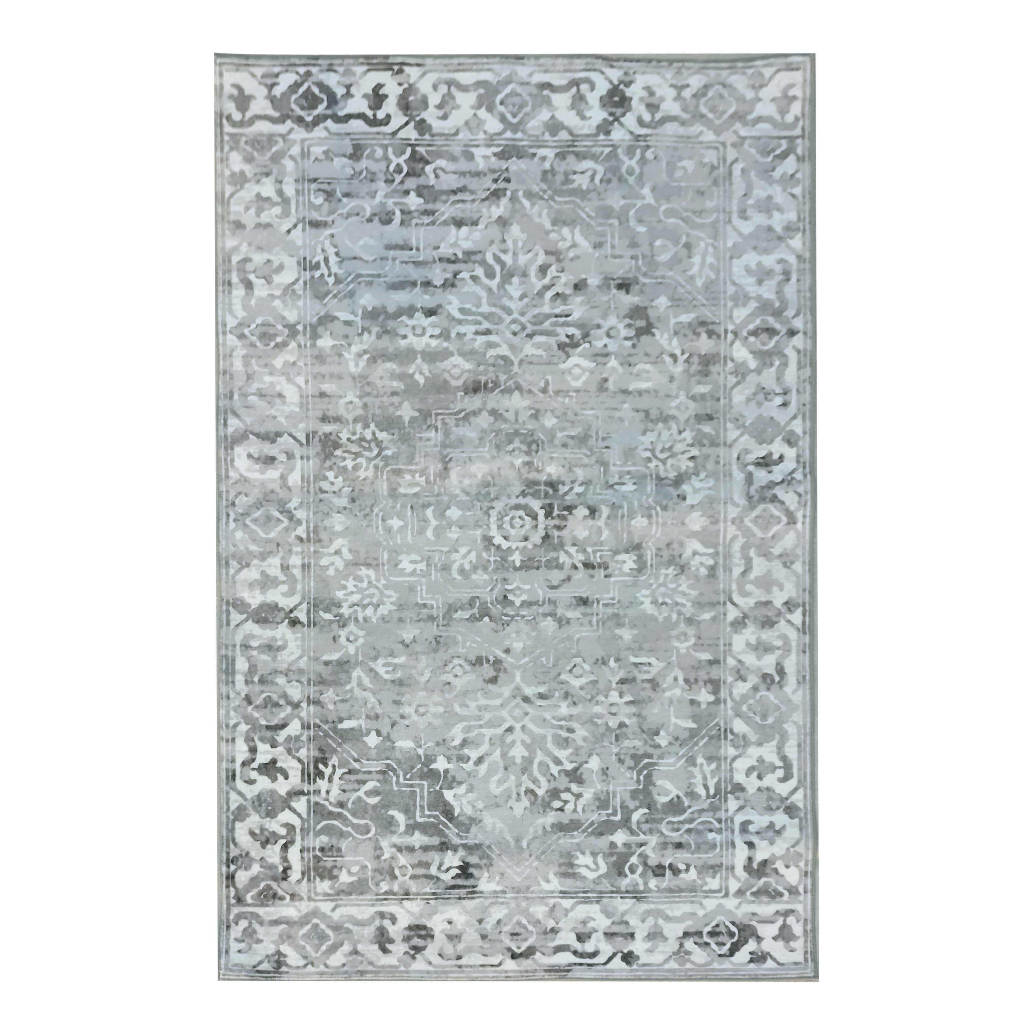 Shay Machine Washable Rug in Grey
