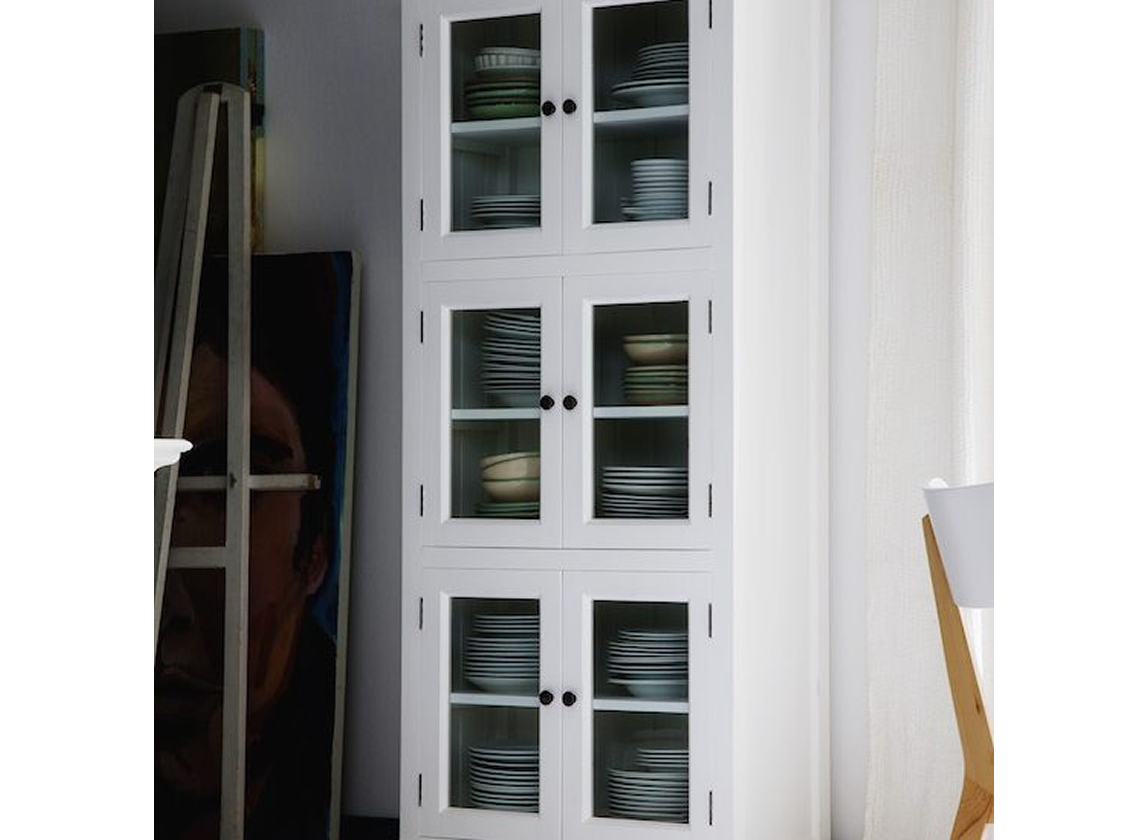 Maine Medium Pantry in White