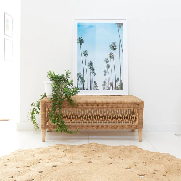 Traditional Malawi Open Weave Table/Bench