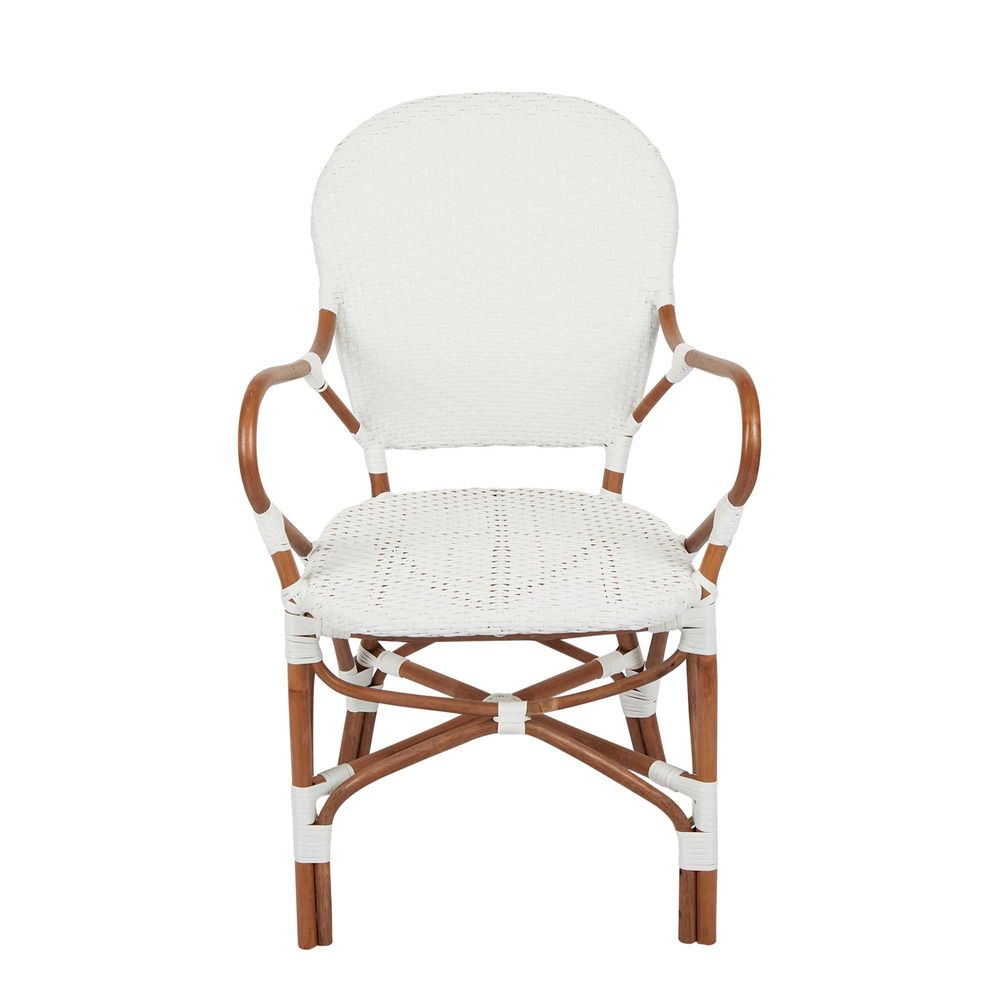 Marnie Rattan Chair in White