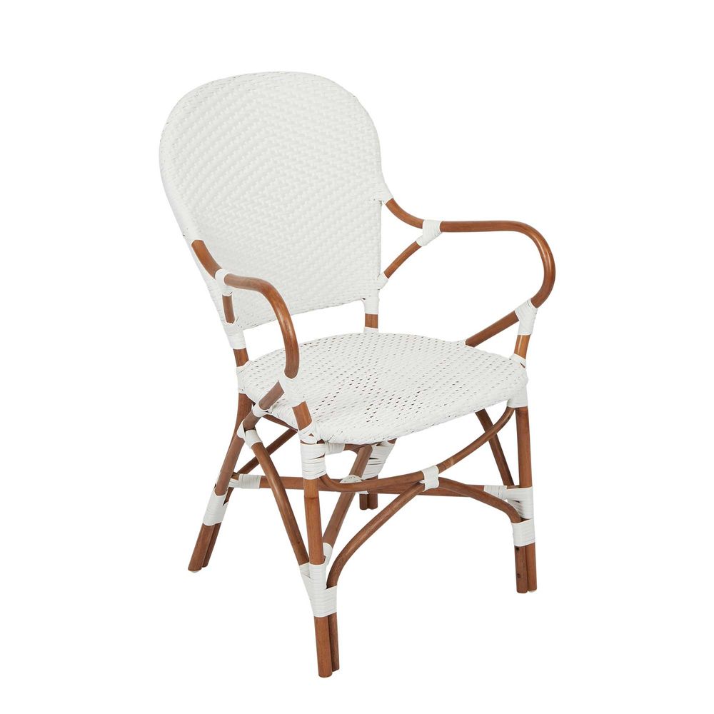 Marnie Rattan Chair in White