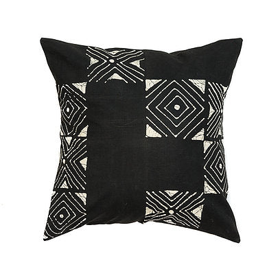 Malawi Cushion Range: Matica Cushion Cover Black Grid