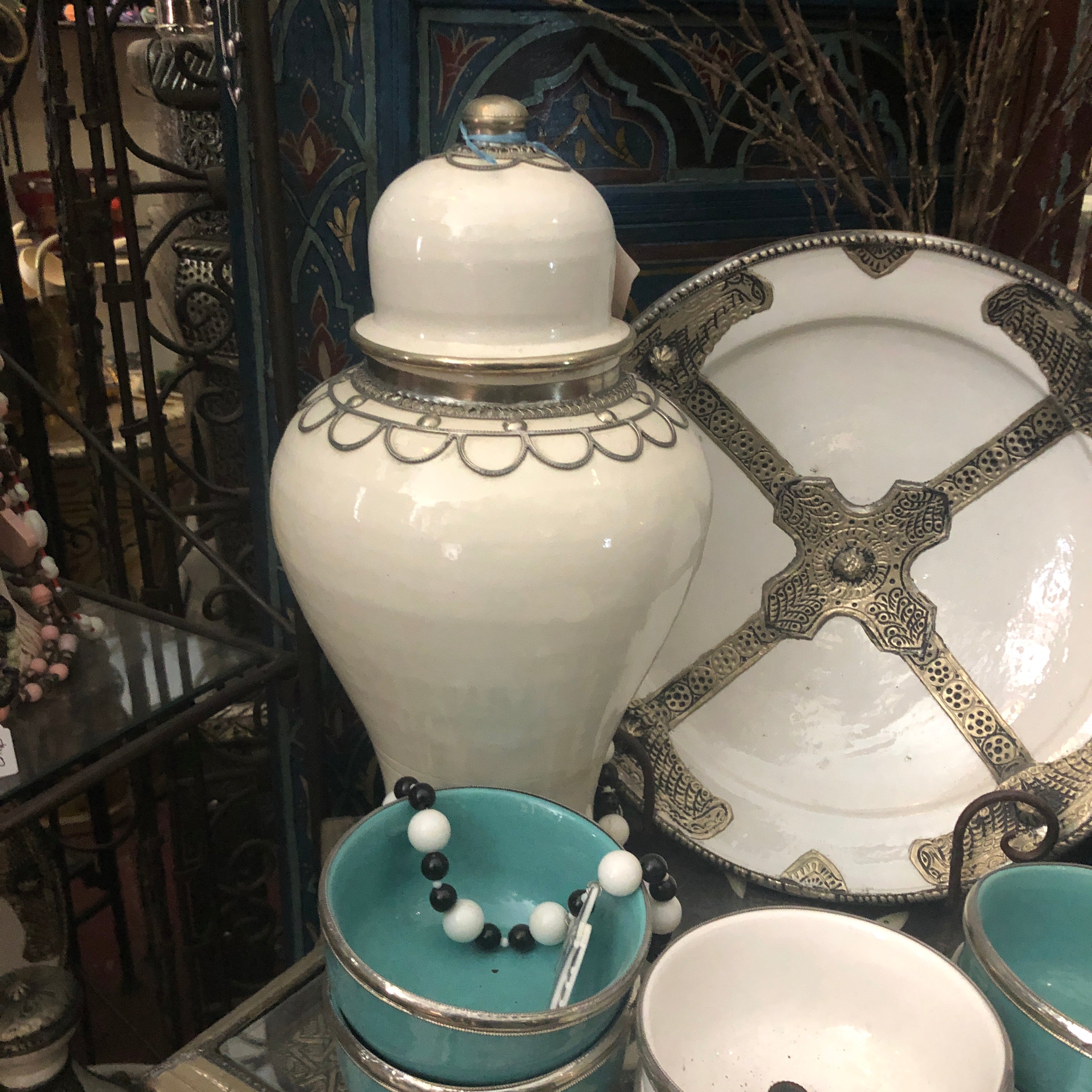 Safi Ginger Jar with Silver Nickel