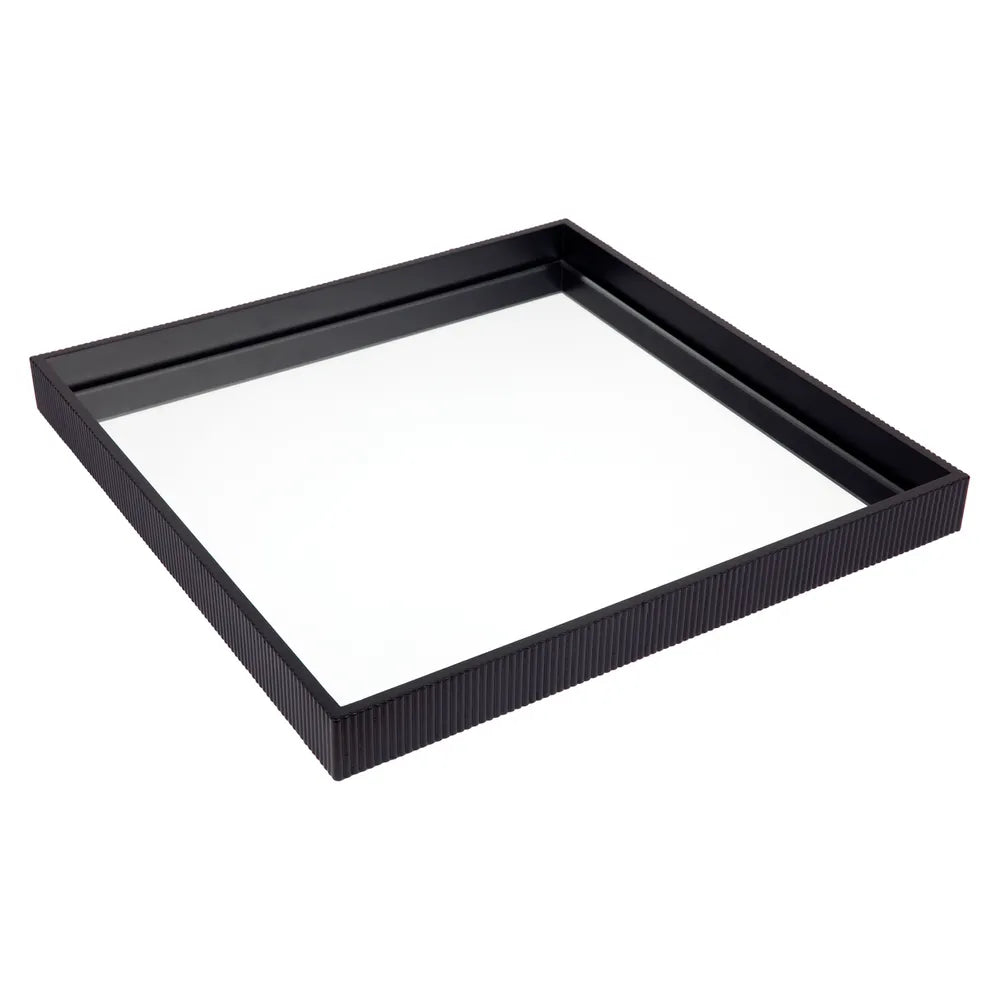 Miles Mirrored Tray Range in Black