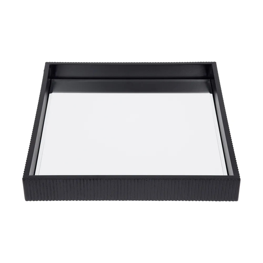 Miles Mirrored Tray Range in Black