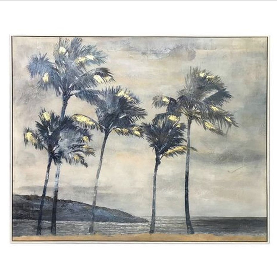 Monsoon White Frame Oil Paint in Blue