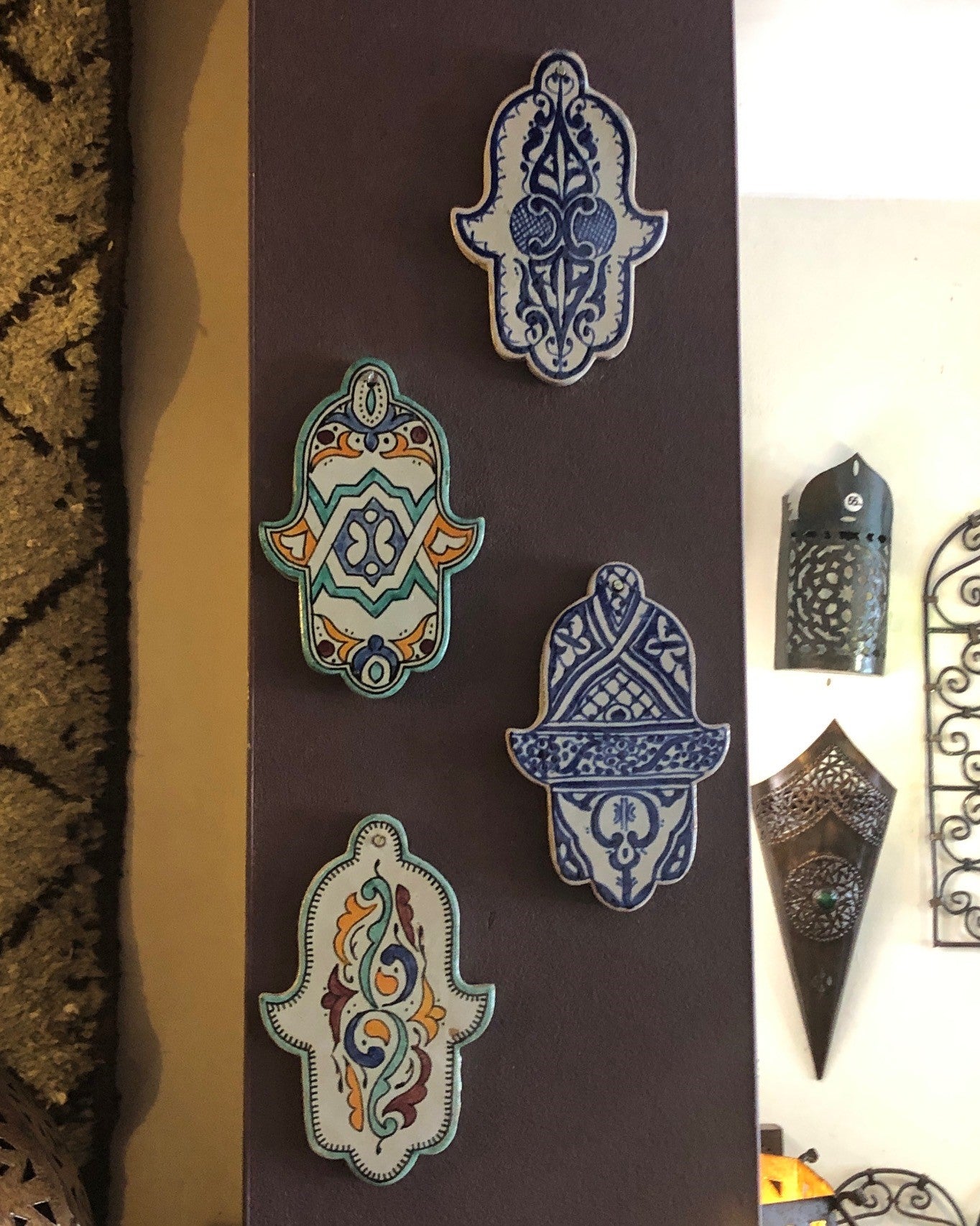 Moorish Fez Hamsa Wall Plaque