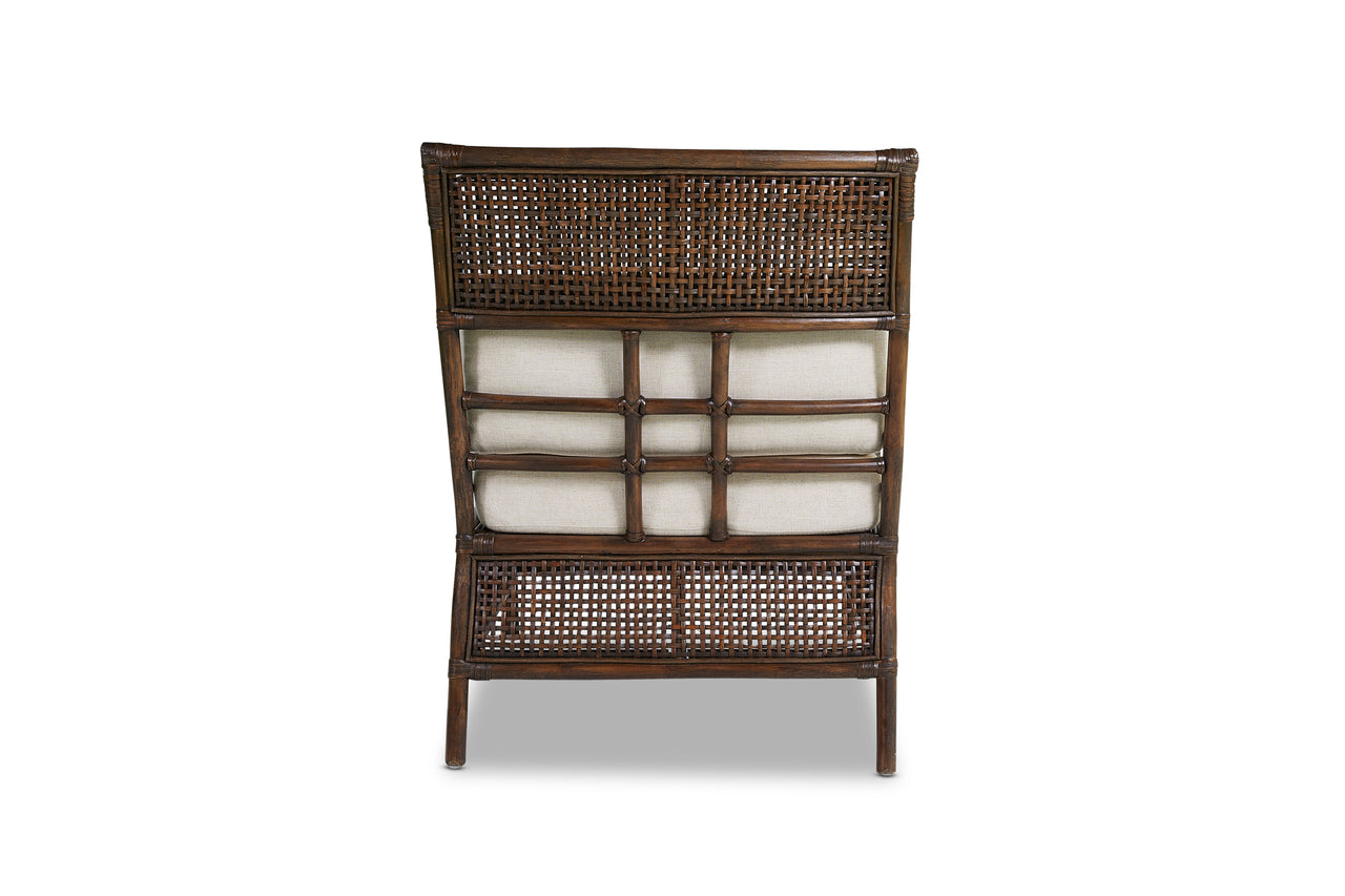 Rattan Raffle Arm Chair with Cushion