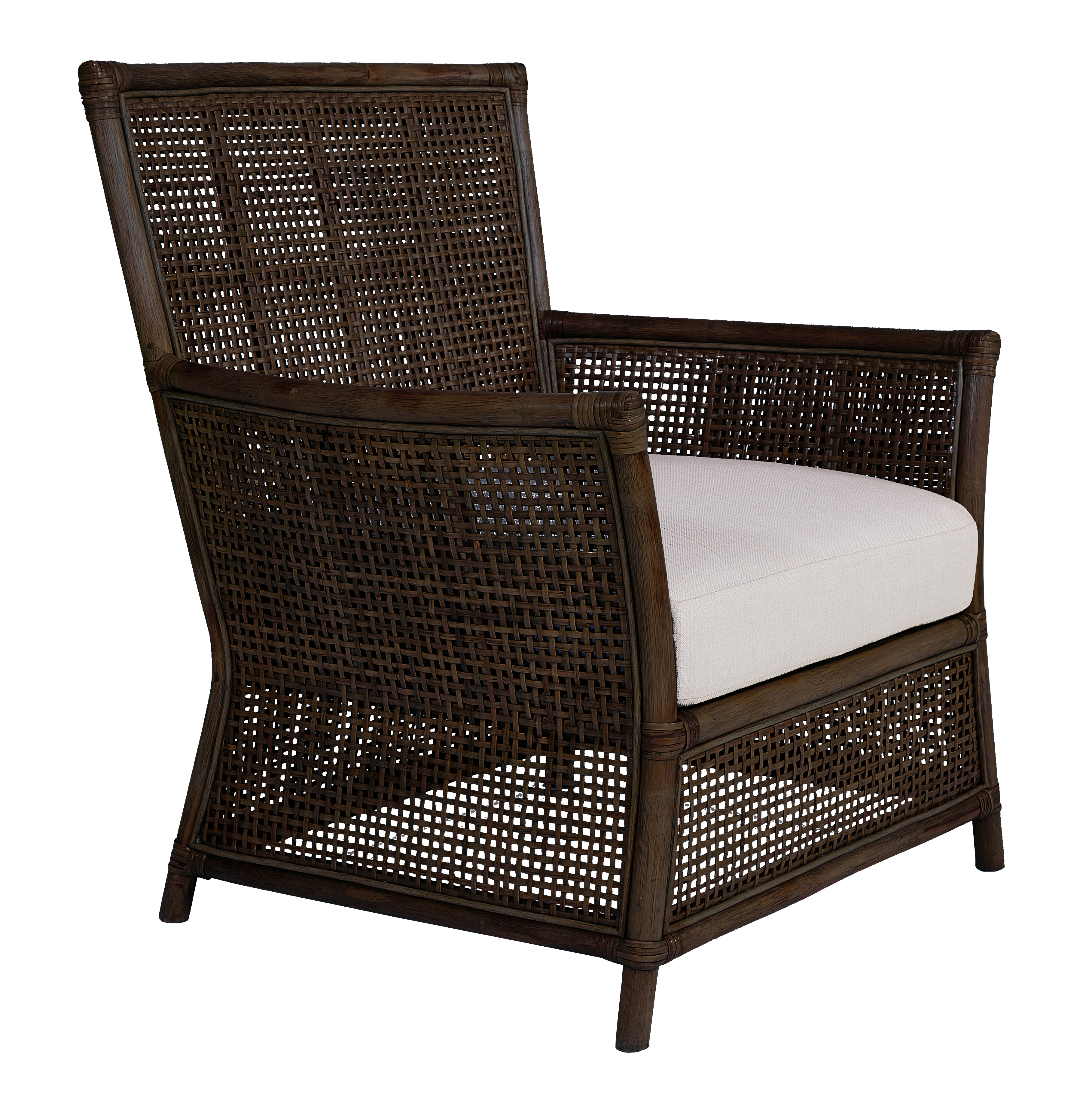 Rattan Orient  Arm Chair with Cushion