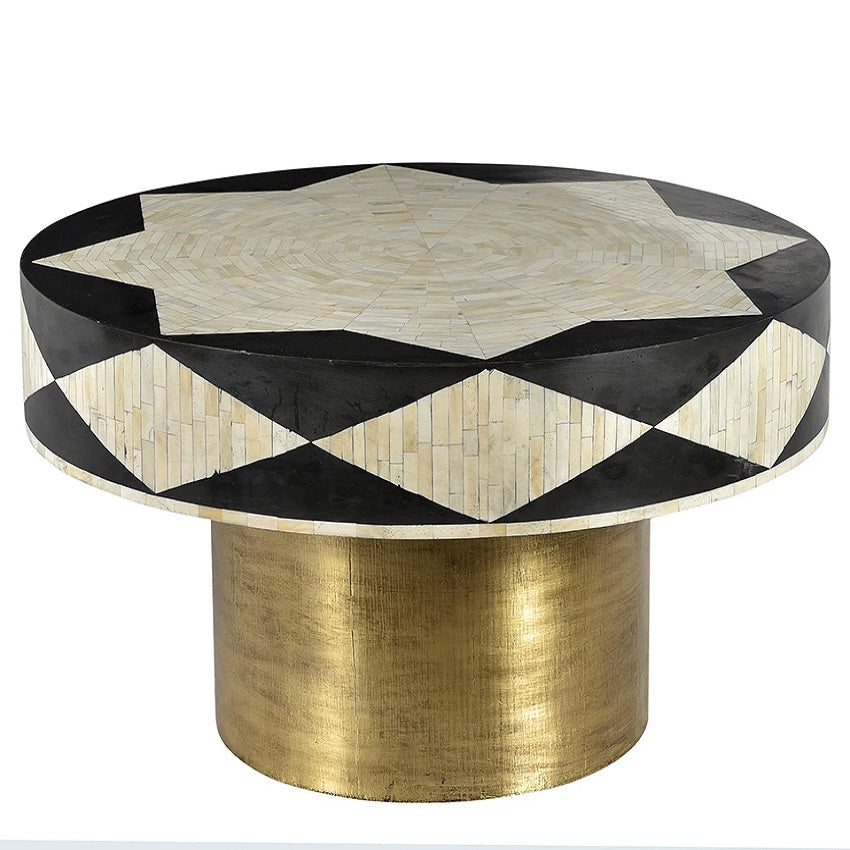 Amira Bone Round Coffee Table