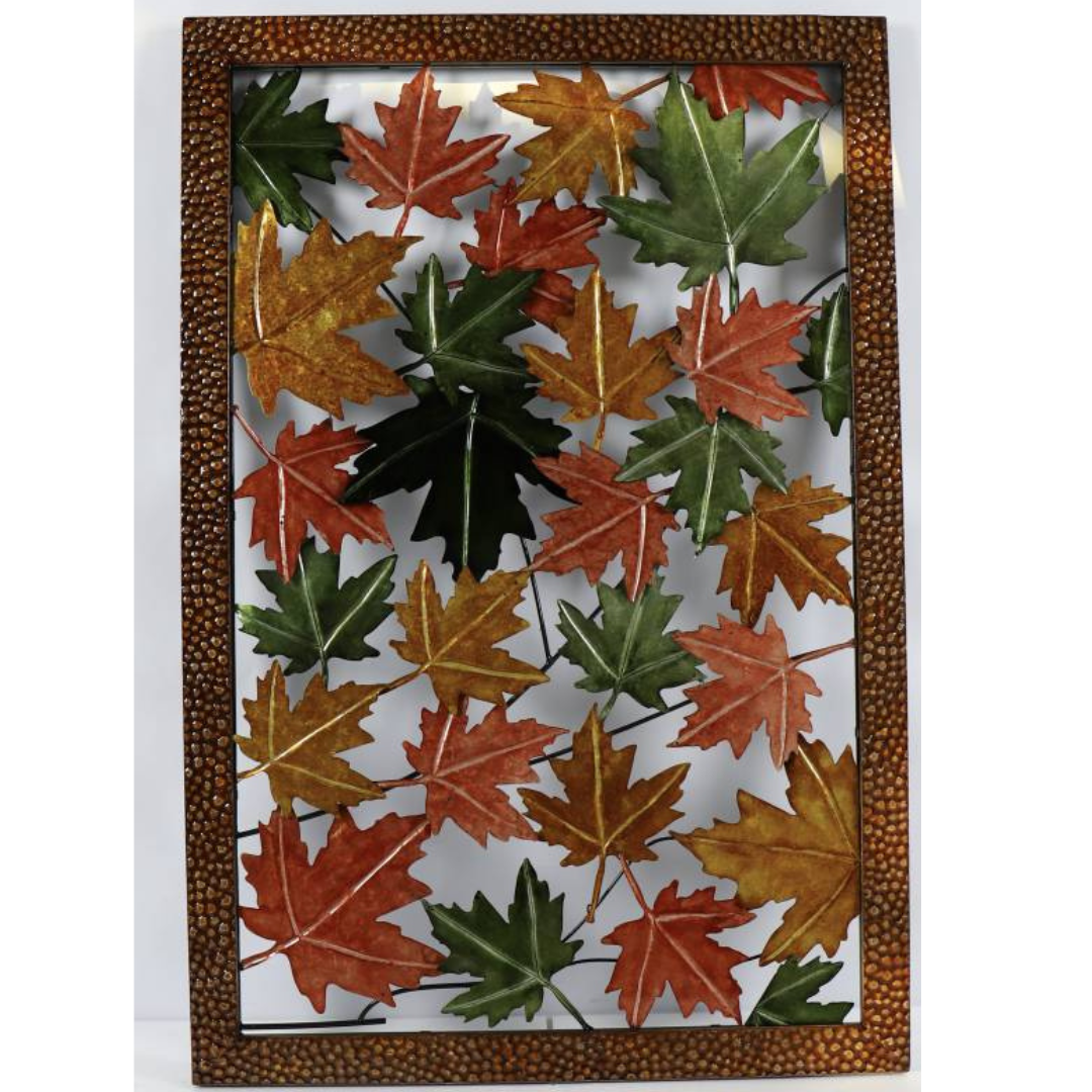 Maple Leaves Metal Wall Art
