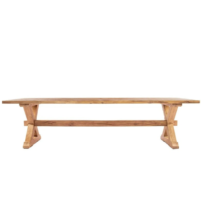 Tauranga Rustic Teak Rectangle Dining Table (300cm)