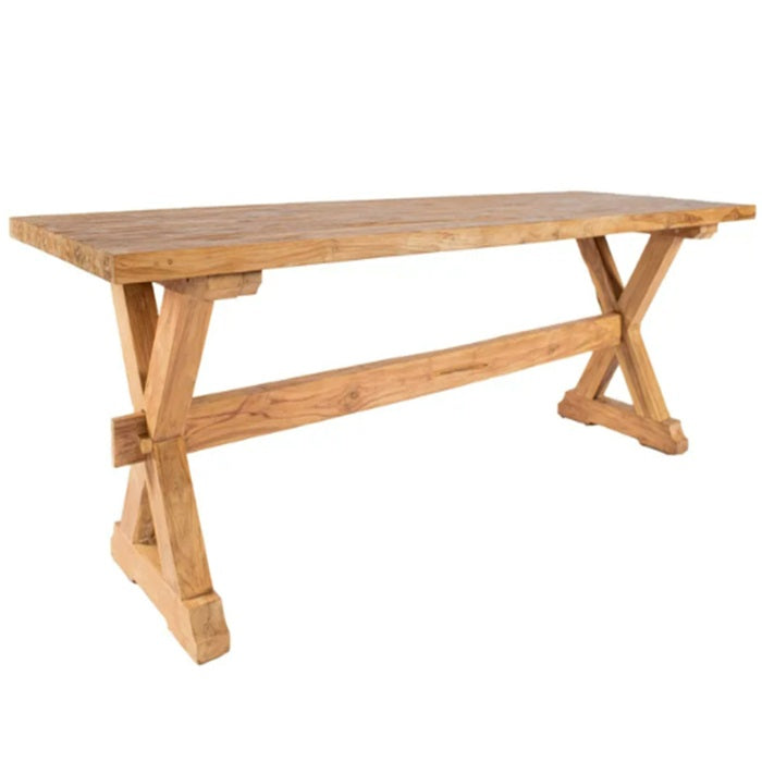 Tauranga Rustic Teak Rectangle Dining Table (240cm)