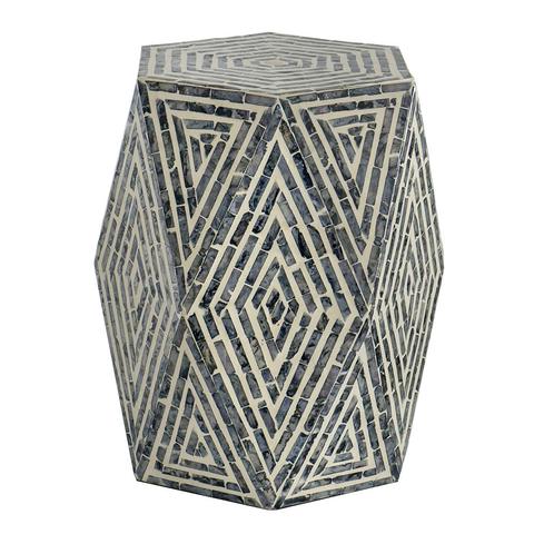 Oblique Shell Stool Side Table