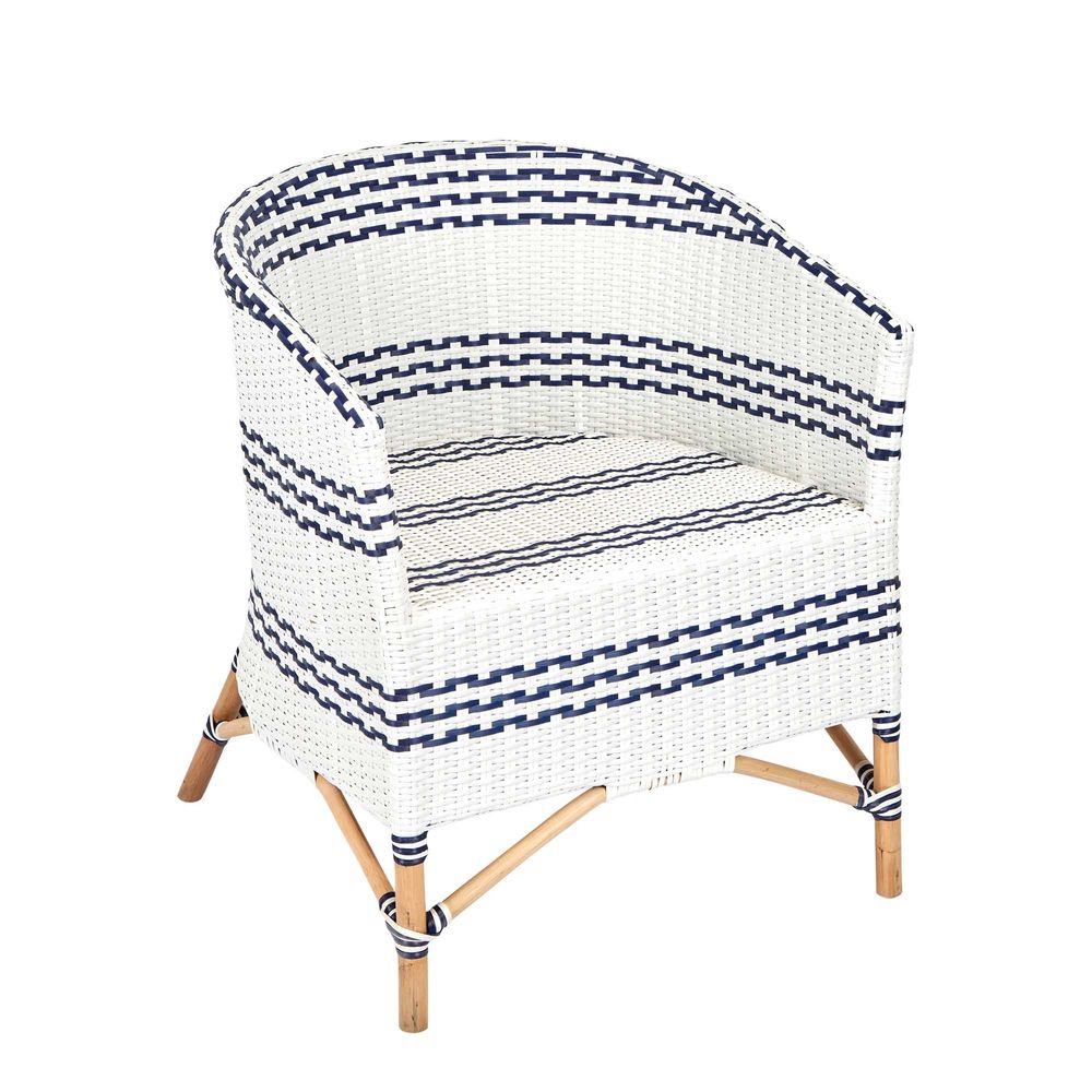 Paloma Rattan Lounge Chair in Grey