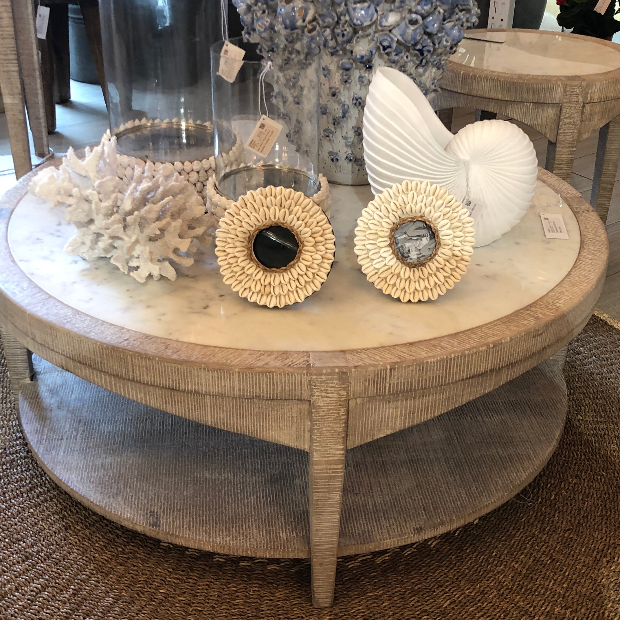 Corfu Marble Round Coffee Table