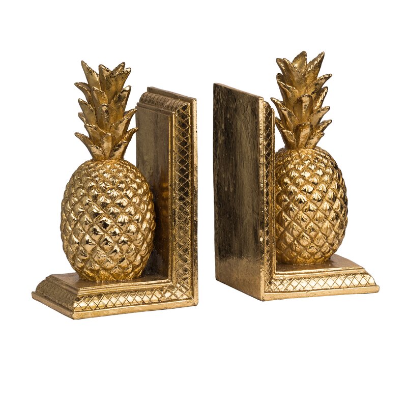 Pineapple Bookends