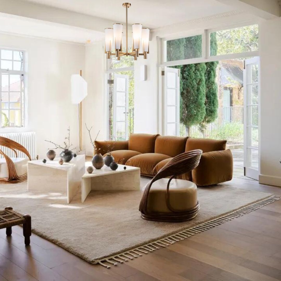 Germaine Chandelier in Antique Brass