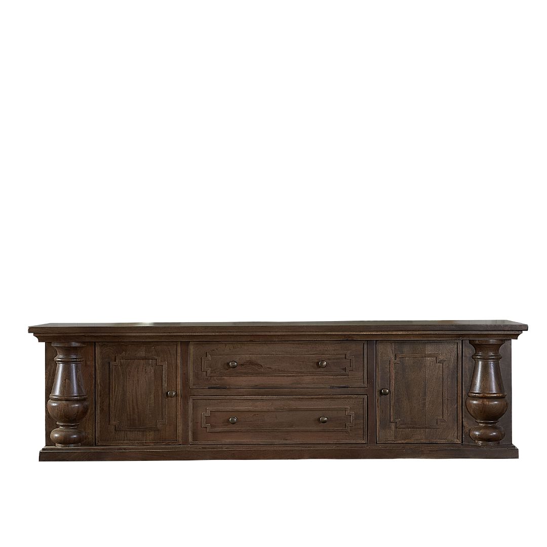 Laurent Entertainment Unit in Walnut Grey