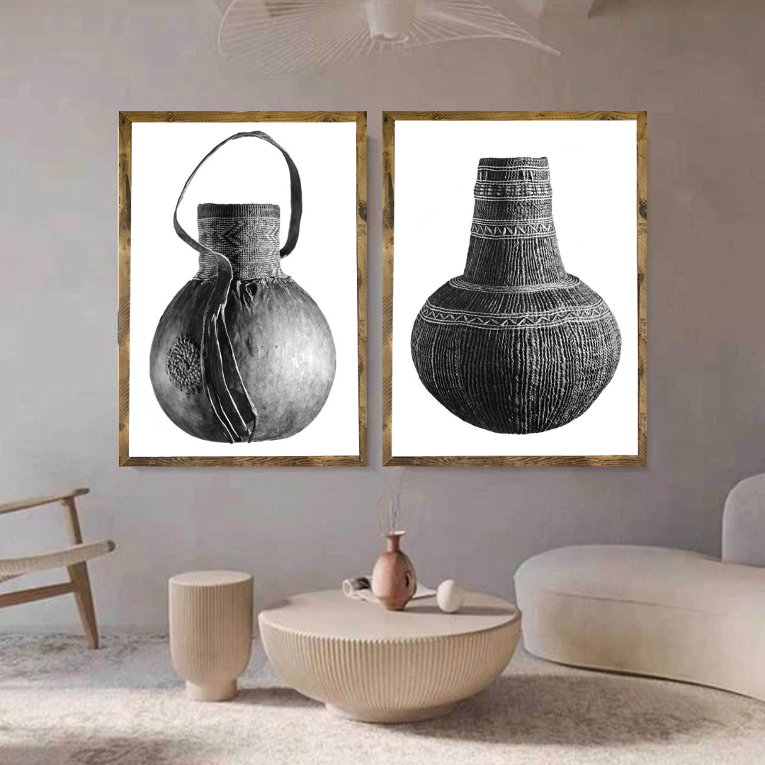 Ethiopian Jug David Ballam Photography with Frame