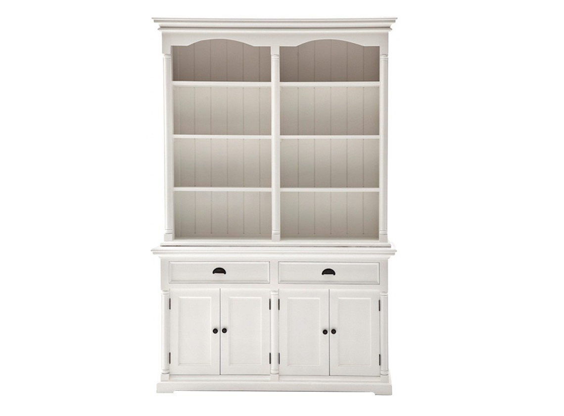 Marseille Buffet And Open Hutch Cabinet in White