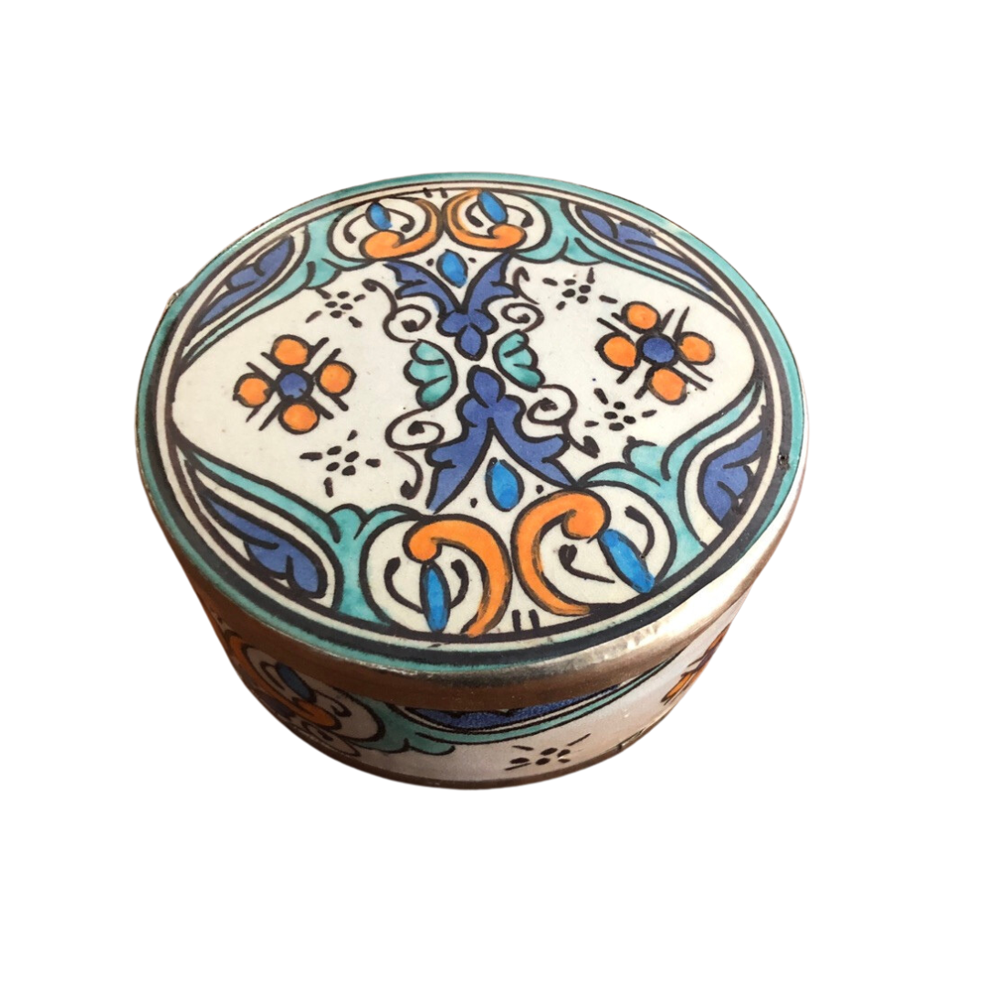 Moorish Fez Round Box with Lid