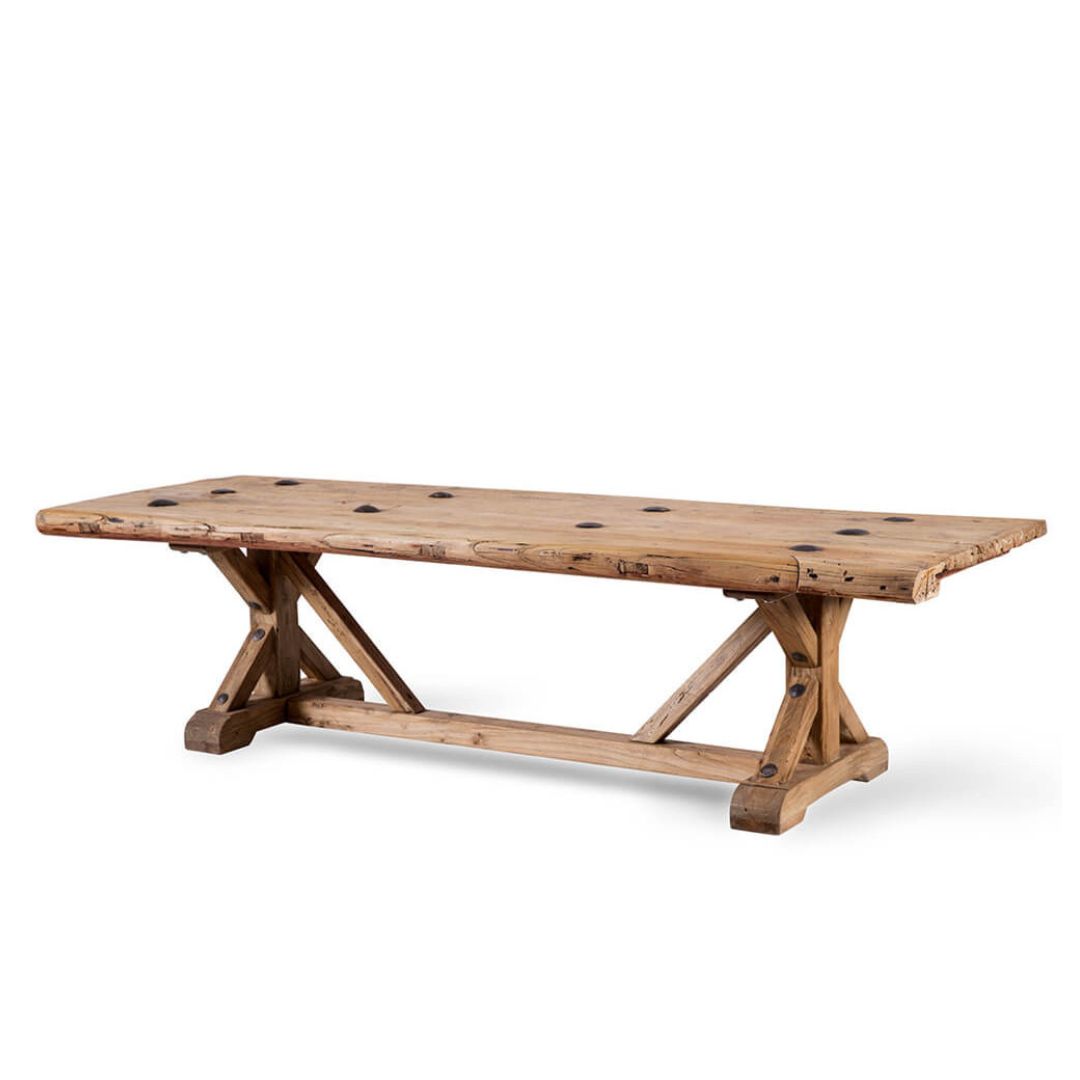 Reclaimed Elm Old Door Coffee Table