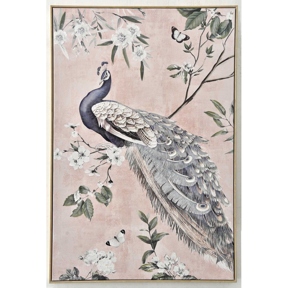 Royal Peacock Wall Art (left Side)