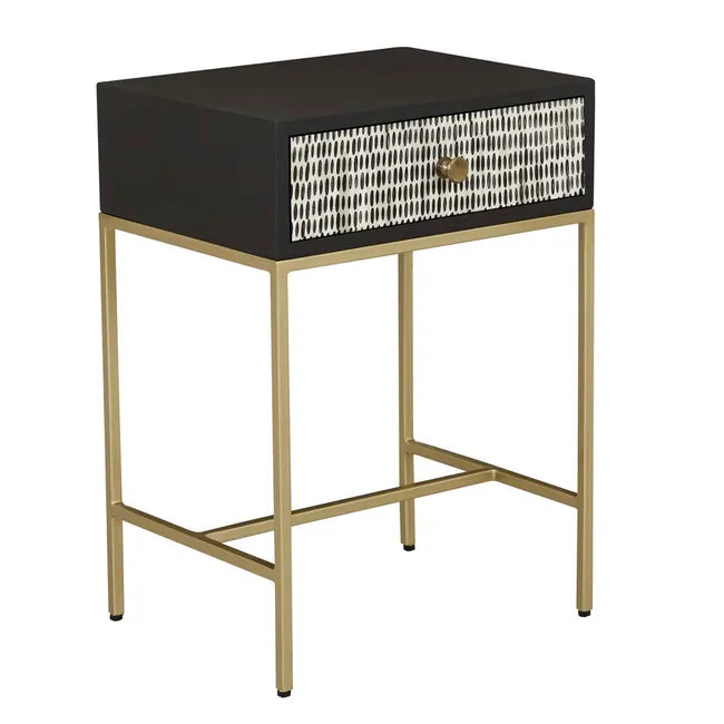 Etta Bone Inlay Bedside Table