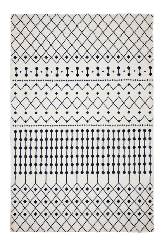 Skon Ivory Tribal Modern Rug
