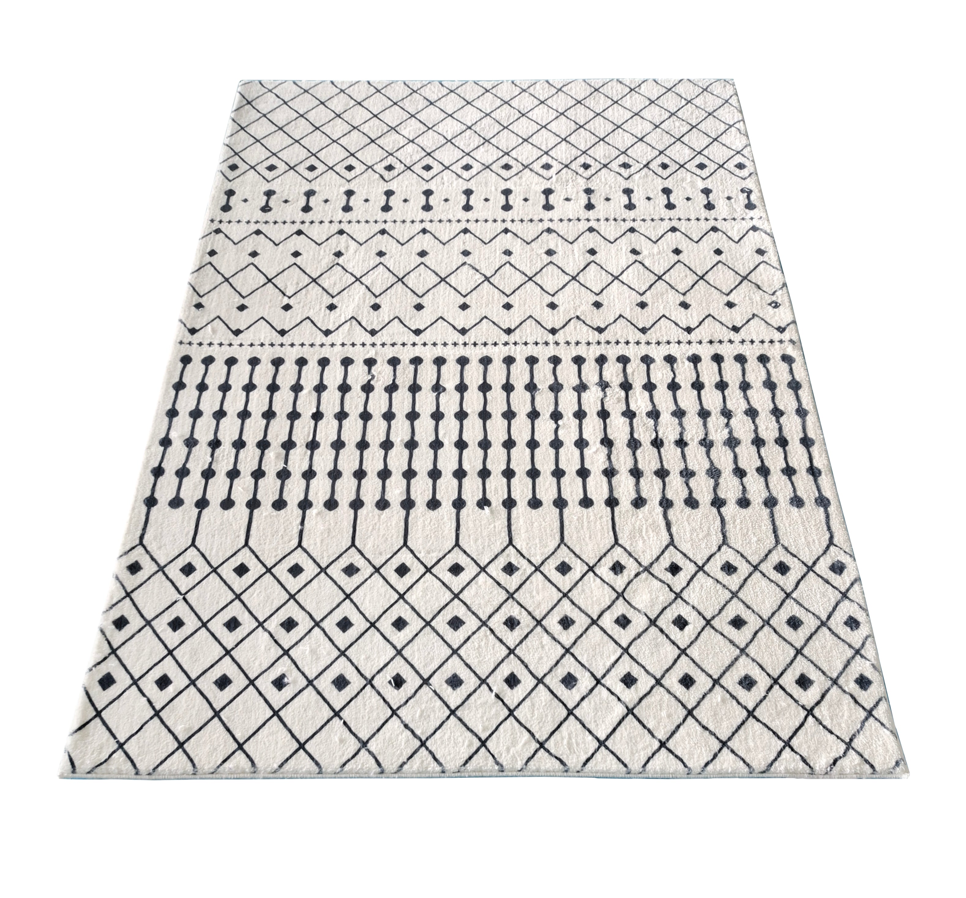 Skon Ivory Tribal Modern Rug