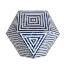 Geo Bone Inlay Side Table