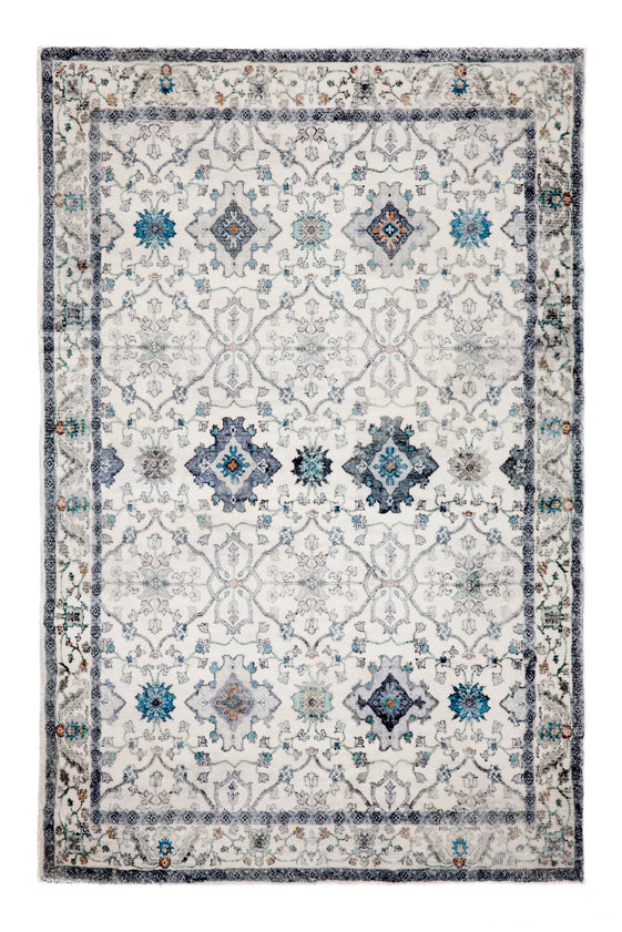 Susa Ivory Traditional Distressed Rug