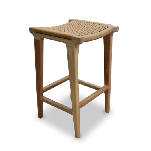 String Weave Timber Stool